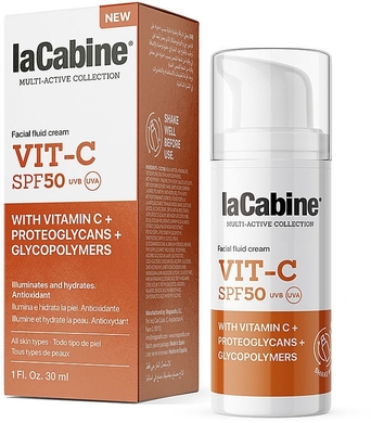 Крем-флюїд для обличчя з вітаміном С, SPF50 LaCabine Vit-C, 30 мл