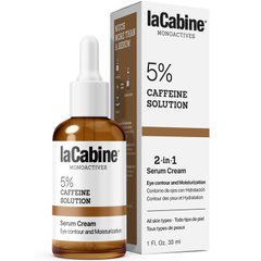 Крем-сироватка для шкіри навколо очей з кофеїном проти набряків та темних кіл LaCabine 5% Caffeine Solution 2 in 1, 30 мл
