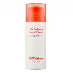 Зволожуючий сонцезахисний крем з пантенолом By Wishtrend UV Defense Moist Cream SPF 50+ PA++++, 50 мл