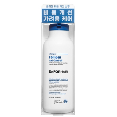 Шампунь проти лупи для ослабленого волосся Dr.FORHAIR Folligen Anti-Dandruff Shampoo, 300 мл