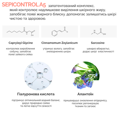 Себорегулюючий сонцезахисний лосьйон "5-альфа контроль" SPF 50+ Dr.Ceuracle 5α Control No Sebum Sun Lotion, 50 мл